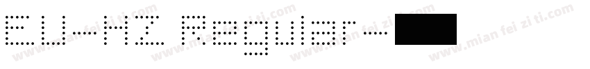 EU-HZ Regular字体转换